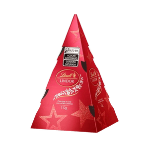 Caixa Fechada - Árvore de Natal LINDOR ao Leite 112g - 12 Unidades