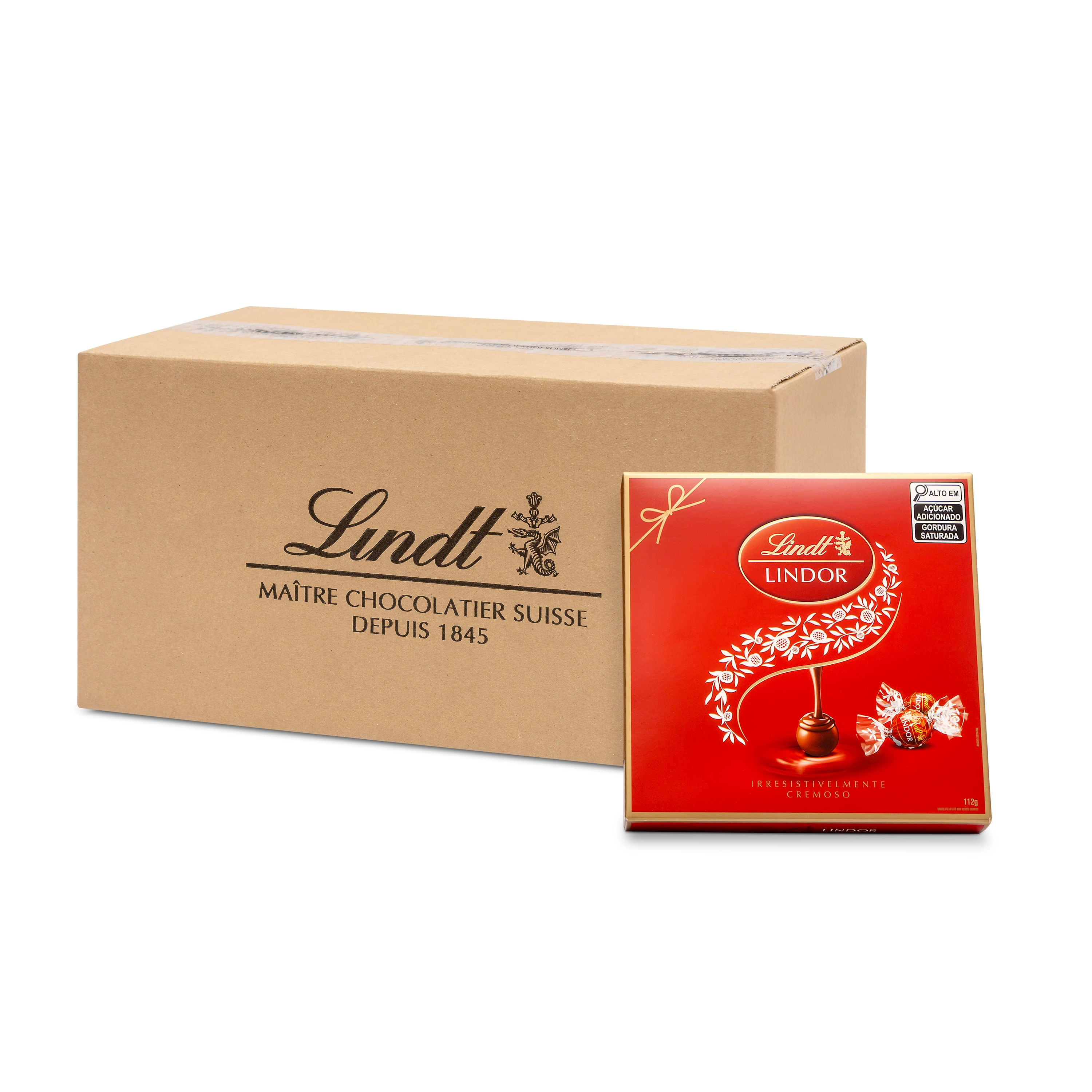 LINDOR Caixa de Trufas ao Leite 112g | Lindt